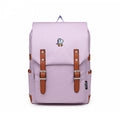 Korean Style Solid Color Retro Computer Backpacks